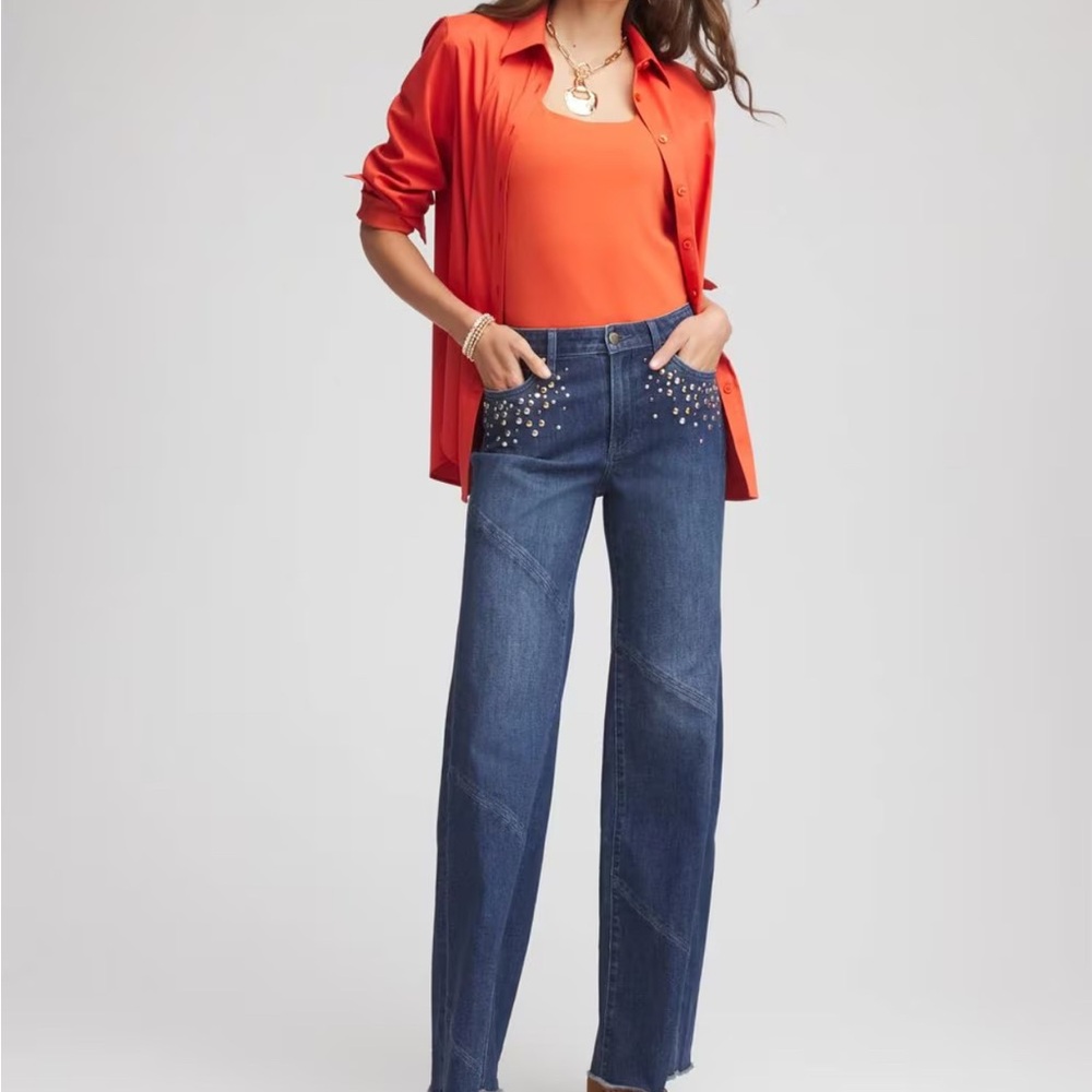 Chicos orange tank top